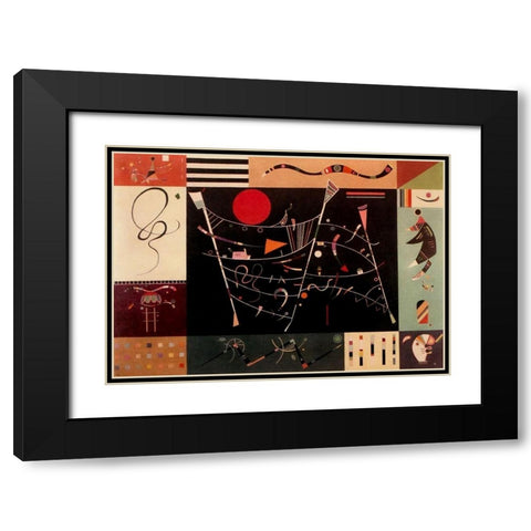 The Whole 1940 Black Modern Wood Framed Art Print with Double Matting by Kandinsky, Wassily