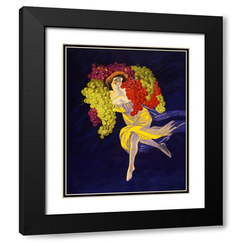 Cognac Gautier Freres France Black Modern Wood Framed Art Print with Double Matting by Cappiello, Leonetto