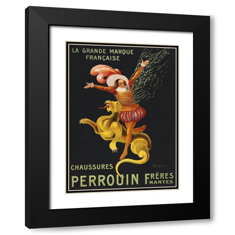 Chaussures Perrouin freres-Nantes Black Modern Wood Framed Art Print with Double Matting by Cappiello, Leonetto