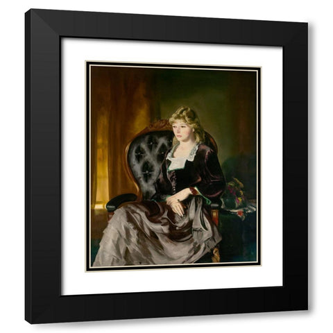 Katherine Rosen Black Modern Wood Framed Art Print with Double Matting by Bellows, George