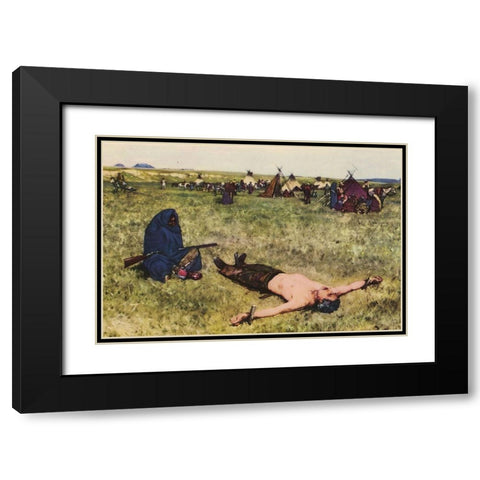 The Captive Black Modern Wood Framed Art Print with Double Matting by Farny, Henry