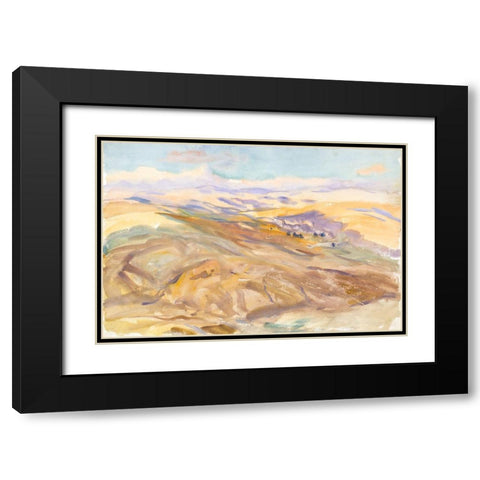 Sunset Black Modern Wood Framed Art Print with Double Matting by Sargent, John Singer