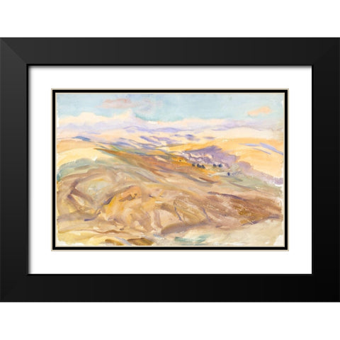 Sunset Black Modern Wood Framed Art Print with Double Matting by Sargent, John Singer