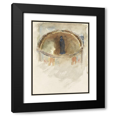 Madonna-Mosaic-Saints Maria and Donato-Murano Black Modern Wood Framed Art Print with Double Matting by Sargent, John Singer