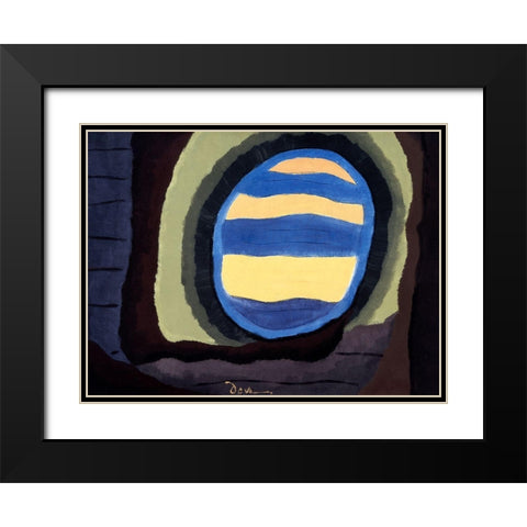 Out the Window Black Modern Wood Framed Art Print with Double Matting by Dove, Arthur