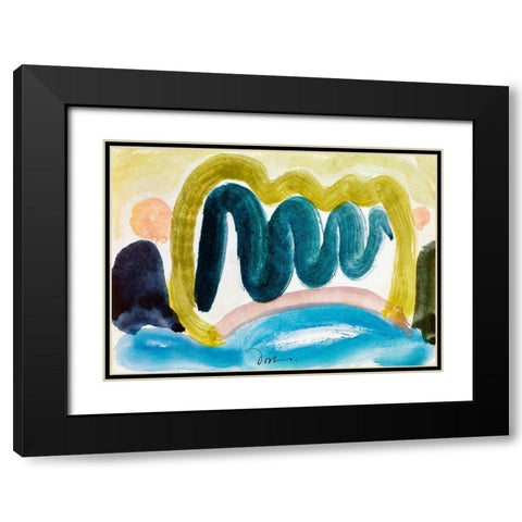Pond in Sunlight Black Modern Wood Framed Art Print with Double Matting by Dove, Arthur