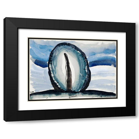 Tree Black Modern Wood Framed Art Print with Double Matting by Dove, Arthur