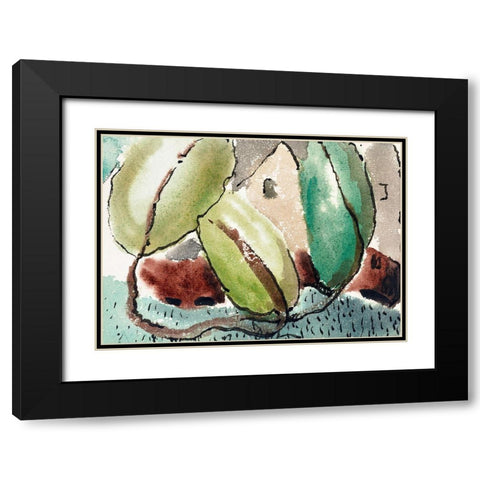 House with Trees Black Modern Wood Framed Art Print with Double Matting by Dove, Arthur