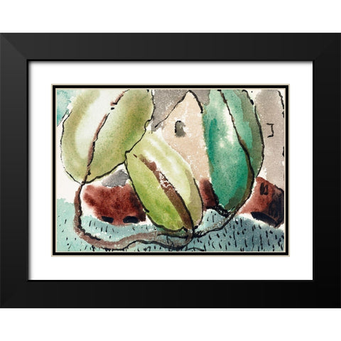 House with Trees Black Modern Wood Framed Art Print with Double Matting by Dove, Arthur