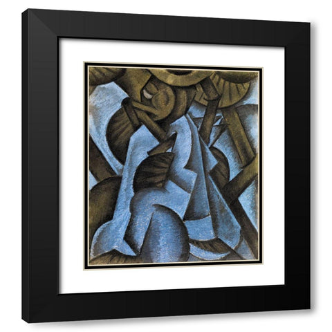 Pagan Philosophy Black Modern Wood Framed Art Print with Double Matting by Dove, Arthur