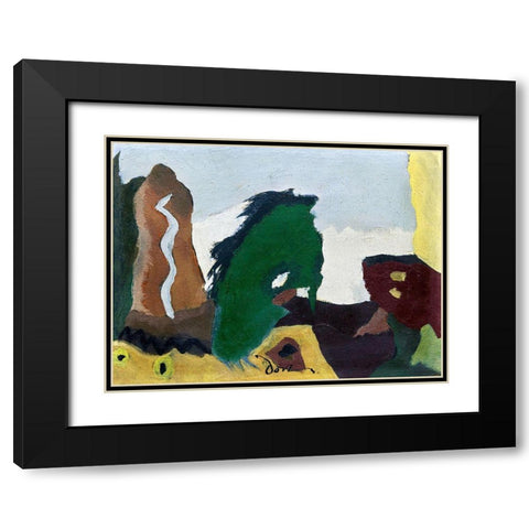 Foot of Lake Black Modern Wood Framed Art Print with Double Matting by Dove, Arthur