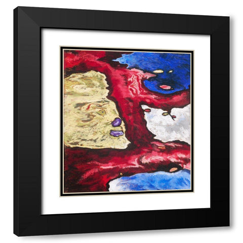 Tree Forms and Water Black Modern Wood Framed Art Print with Double Matting by Dove, Arthur