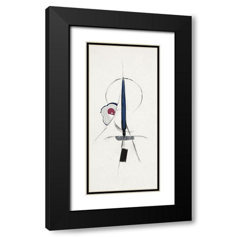 Untitled Abstract Black Modern Wood Framed Art Print with Double Matting by Dove, Arthur
