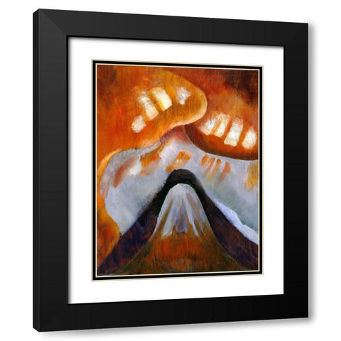 Mountain and Sky Black Modern Wood Framed Art Print with Double Matting by Dove, Arthur