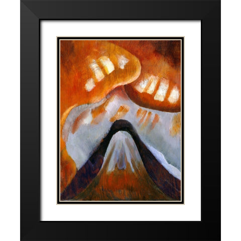 Mountain and Sky Black Modern Wood Framed Art Print with Double Matting by Dove, Arthur