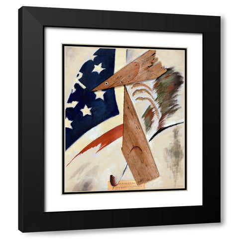 Portrait of Ralph Dusenberry Black Modern Wood Framed Art Print with Double Matting by Dove, Arthur