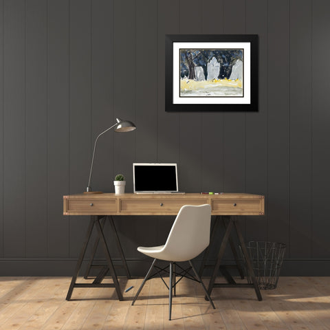 Old Tombstones Black Modern Wood Framed Art Print with Double Matting by Dove, Arthur