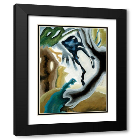 Barnyard Fantasy Black Modern Wood Framed Art Print with Double Matting by Dove, Arthur