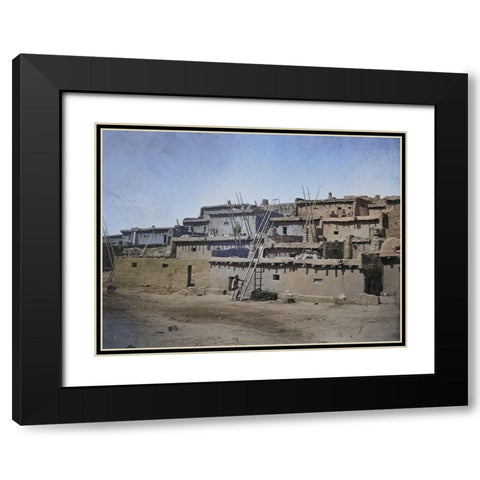 Zuni Pueblo-New Mexico Color Black Modern Wood Framed Art Print with Double Matting by OSullivan, Timothy H