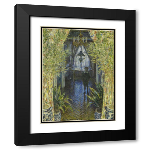A Corner of the Apartment 1875 Black Modern Wood Framed Art Print with Double Matting by Monet, Claude