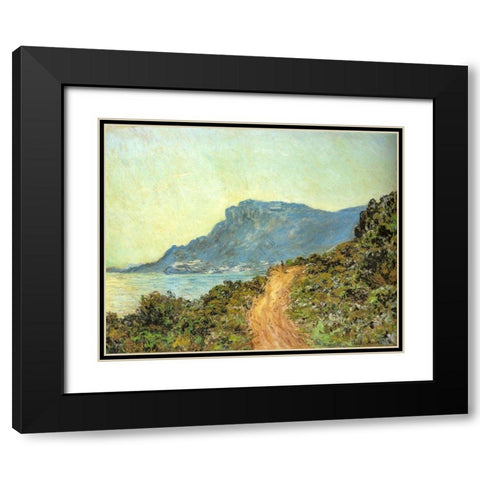 Cap Martin-near Menton 1884 Black Modern Wood Framed Art Print with Double Matting by Monet, Claude