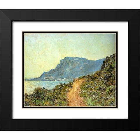 Cap Martin-near Menton 1884 Black Modern Wood Framed Art Print with Double Matting by Monet, Claude
