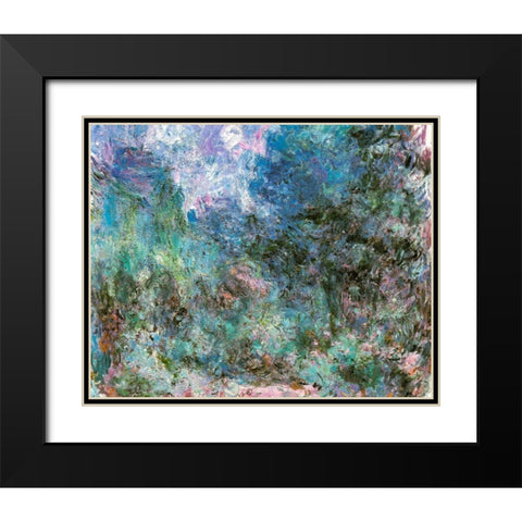House among the Roses 1920 Black Modern Wood Framed Art Print with Double Matting by Monet, Claude