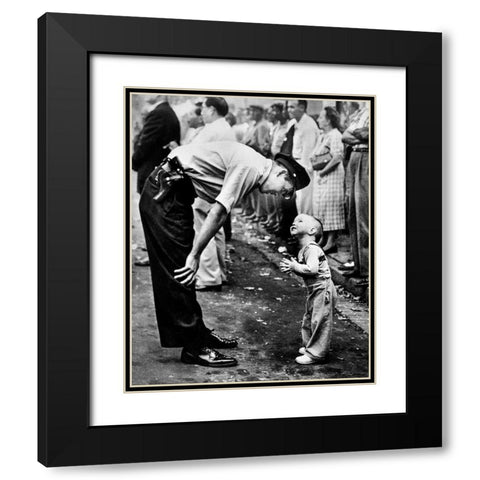 Faith and Confidence Washington DC 1958 Black Modern Wood Framed Art Print with Double Matting by Vintage Photography