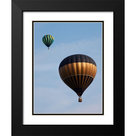 Decatur-Alabama Annual Hot Air Balloon Jubilee Festival Black Modern Wood Framed Art Print with Double Matting by Highsmith, Carol