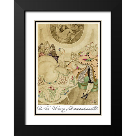 Sur talons rouges-contes image 013 Black Modern Wood Framed Art Print with Double Matting by Wegener, Gerda
