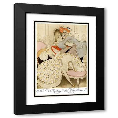 Sur talons rouges-contes image 047 Black Modern Wood Framed Art Print with Double Matting by Wegener, Gerda