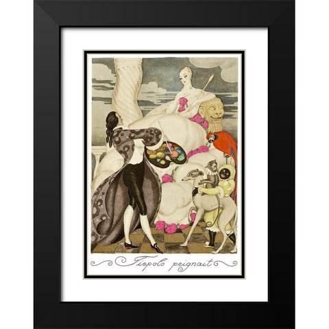 Sur talons rouges-contes image 067 Black Modern Wood Framed Art Print with Double Matting by Wegener, Gerda