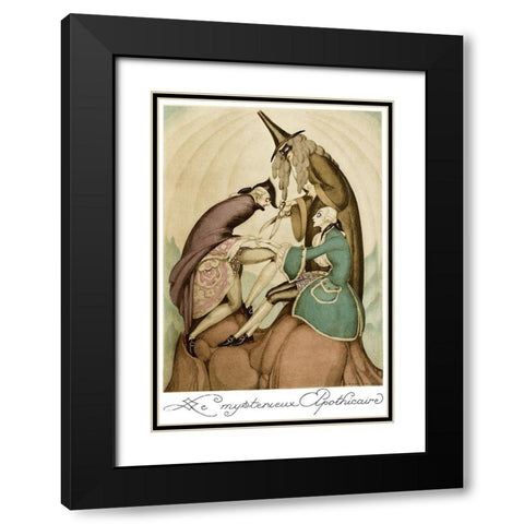 Sur talons rouges-contes image 101 Black Modern Wood Framed Art Print with Double Matting by Wegener, Gerda