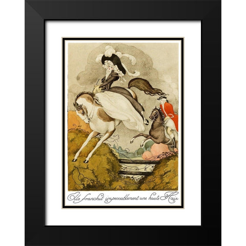 Sur talons rouges-contes image 121 Black Modern Wood Framed Art Print with Double Matting by Wegener, Gerda