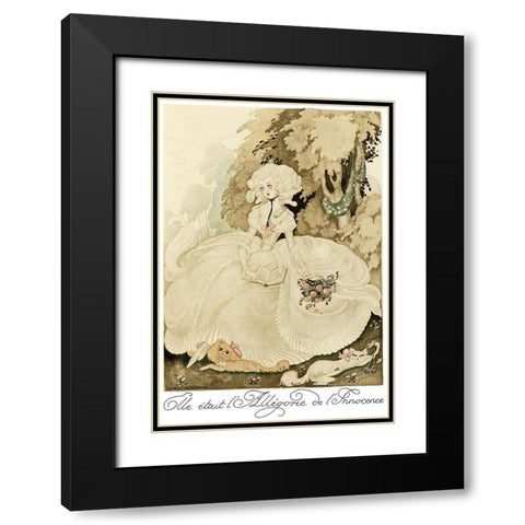 Sur talons rouges-contes image 139 Black Modern Wood Framed Art Print with Double Matting by Wegener, Gerda