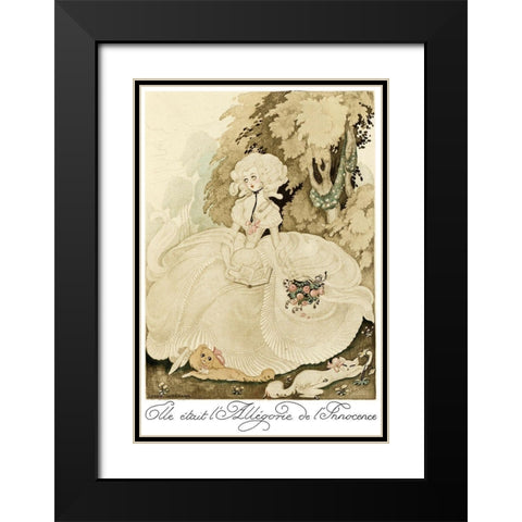 Sur talons rouges-contes image 139 Black Modern Wood Framed Art Print with Double Matting by Wegener, Gerda