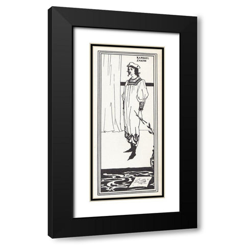 Raphael Sanzio 1905 Black Modern Wood Framed Art Print with Double Matting by Beardsley, Aubrey