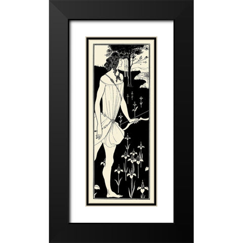 Atalanta 1909 Black Modern Wood Framed Art Print with Double Matting by Beardsley, Aubrey