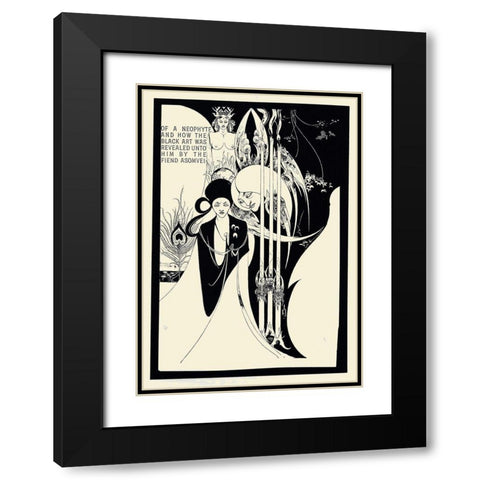 Of a Neophyte 1 Black Modern Wood Framed Art Print with Double Matting by Beardsley, Aubrey