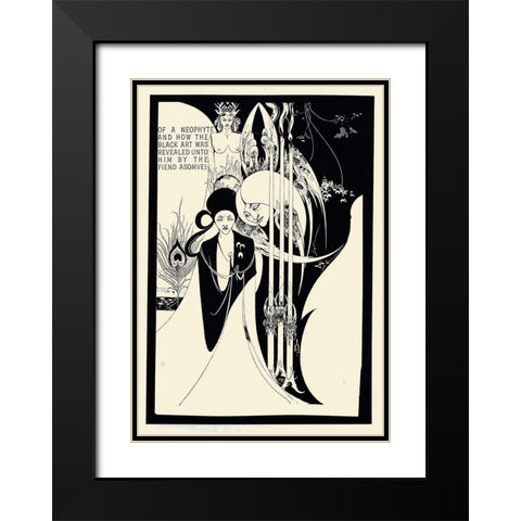 Of a Neophyte 1 Black Modern Wood Framed Art Print with Double Matting by Beardsley, Aubrey