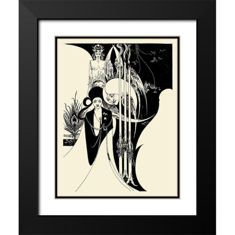 Of a Neophyte 2 Black Modern Wood Framed Art Print with Double Matting by Beardsley, Aubrey
