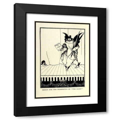 Prospectus 1 Black Modern Wood Framed Art Print with Double Matting by Beardsley, Aubrey