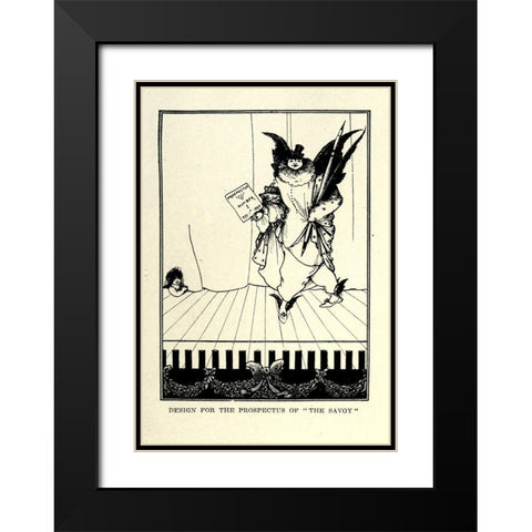Prospectus 1 Black Modern Wood Framed Art Print with Double Matting by Beardsley, Aubrey