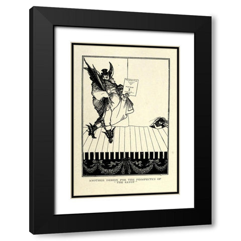 Prospectus 2 Black Modern Wood Framed Art Print with Double Matting by Beardsley, Aubrey