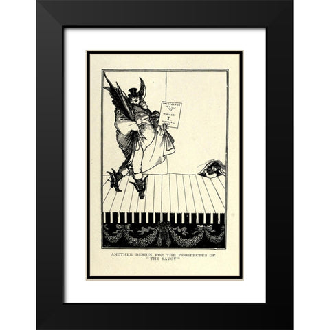 Prospectus 2 Black Modern Wood Framed Art Print with Double Matting by Beardsley, Aubrey