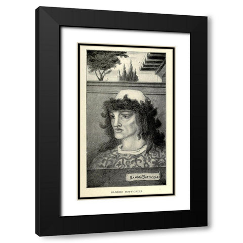 Sandro Botticelli 1918 Black Modern Wood Framed Art Print with Double Matting by Beardsley, Aubrey