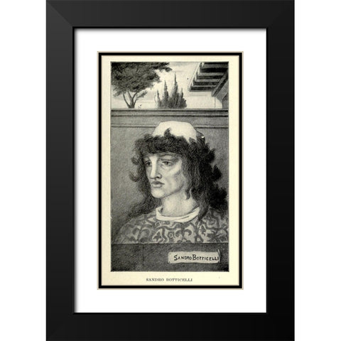 Sandro Botticelli 1918 Black Modern Wood Framed Art Print with Double Matting by Beardsley, Aubrey