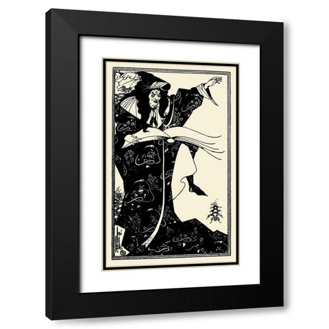 Virgilius 1899 Black Modern Wood Framed Art Print with Double Matting by Beardsley, Aubrey
