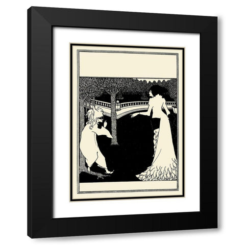 Cambridge ABC cover Black Modern Wood Framed Art Print with Double Matting by Beardsley, Aubrey