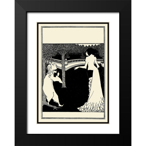 Cambridge ABC cover Black Modern Wood Framed Art Print with Double Matting by Beardsley, Aubrey